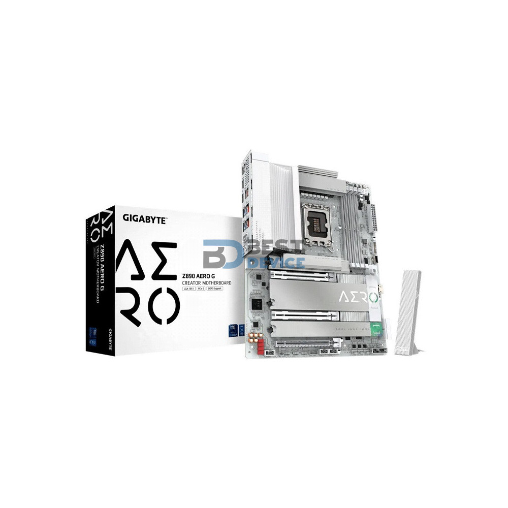 PLACA MADRE GIGABYTE 1851 Z890 AERO G DDR5 S/R/HDMI/5M2/WIFI/USB3.2/ATX