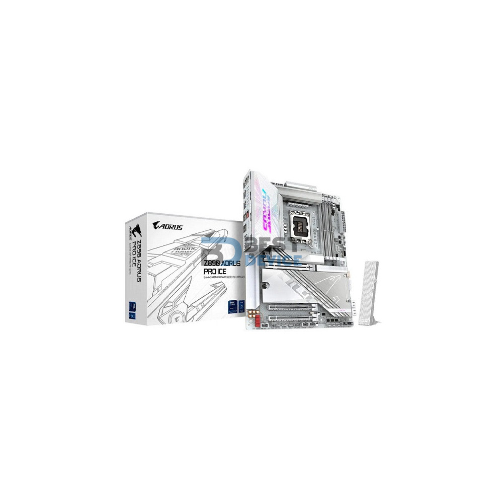PLACA MADRE AORUS 1851 Z890 PRO ICE DDR5 S/R/5M2/WIFI/USB3.2/ATX