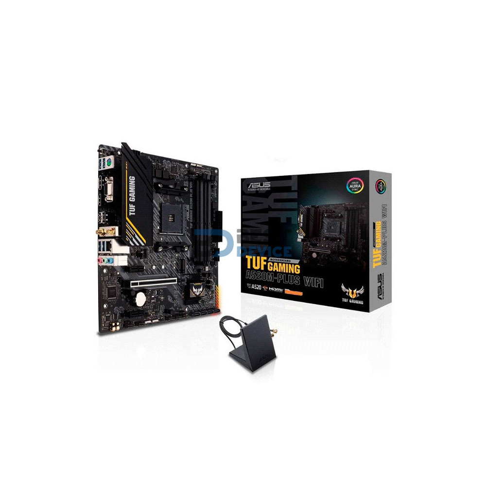 PLACA MADRE ASUS TUF GAMING A520M-PLUS WIFI AM4 V/S/R/HDMI/DP/M2/MATX