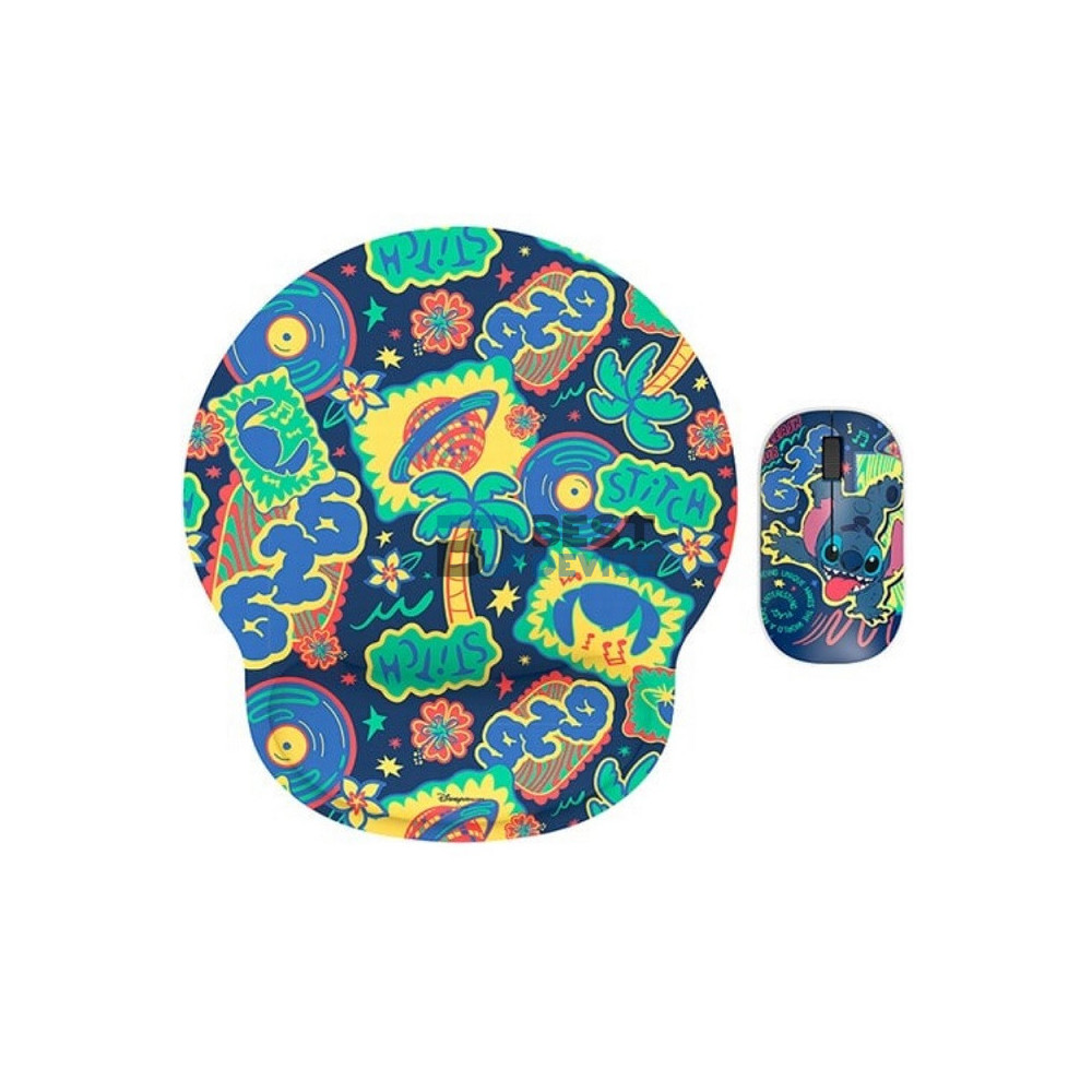 MOUSE INALAMBRICO + PAD XTECH XTM-DKT1ST STITCH EDITION