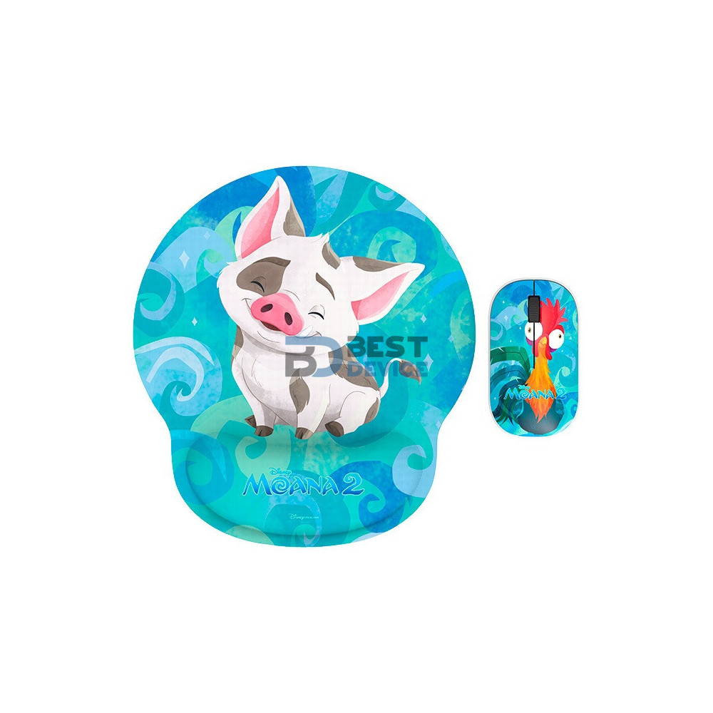 MOUSE INALAMBRICO + PAD XTECH XTM-DKT4MO MOANA EDITION