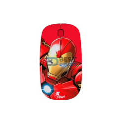 MOUSE XTECH WIR XTM-M340IM IRON MAN 1600DPI/4 BOT/ROJO