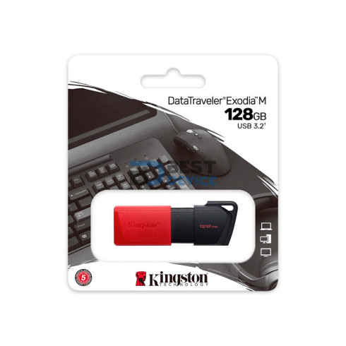 PENDRIVE KINGSTON 128GB DTXM/128GB USB-A DATATRAVELER EXODIA M 3.2