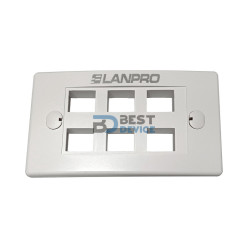 TAPA PLAST.DE 06 PUERTOS LANP LP-3317V6WH