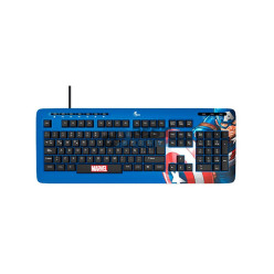 TECLADO XTECH USB XTK-M401CA CAPITAN AMERICA ESP/AZUL/MULTIMEDIA