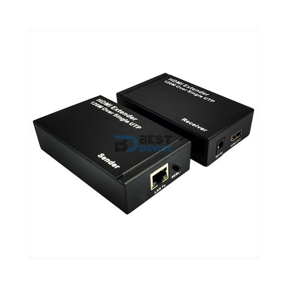 ADAPTADOR HDMI EXTENSOR 120MTS A RJ45