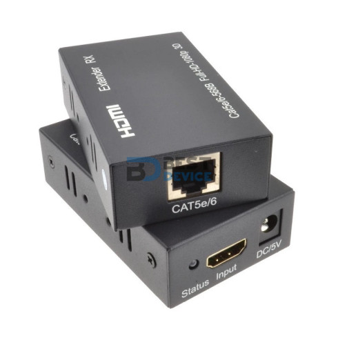 EXTENSOR DE RJ45 A HDMI 60 METROS 1080P