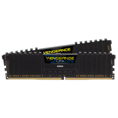 MEMORIA RAM CORSAIR DDR4 16GB 2666 MHZ VENGEANCE LPX 2X8 NEGRO