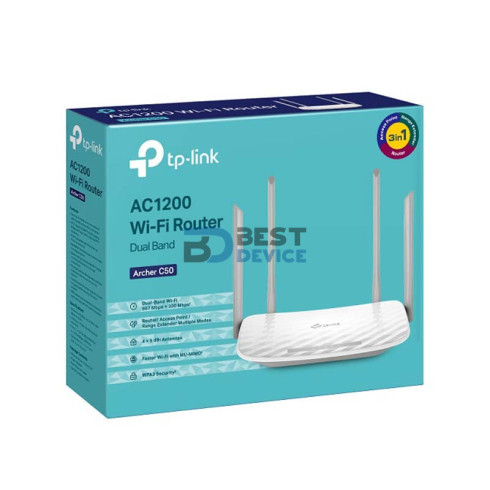 ROUTER TP-LINK ARCHER C50(BR) AC1200 DUAL BAND 4