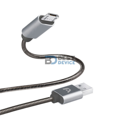 CABLE ARGOMTECH ARG-CB-0026GR MICRO USB TO USB 1M. GRIS
