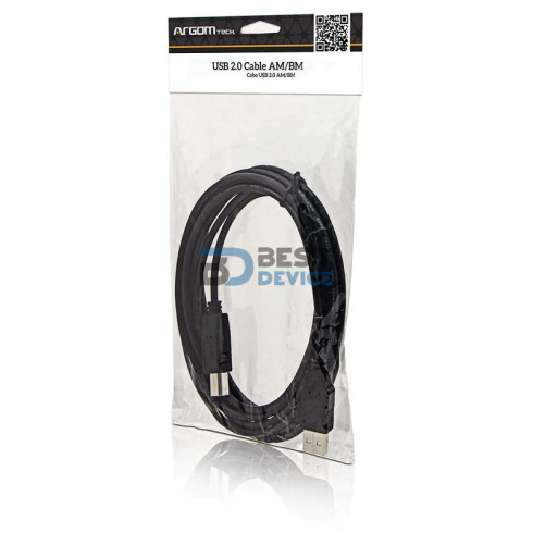 CABLE ARGOMTECH ARG-CB-0039 USB A-B 3 MTS