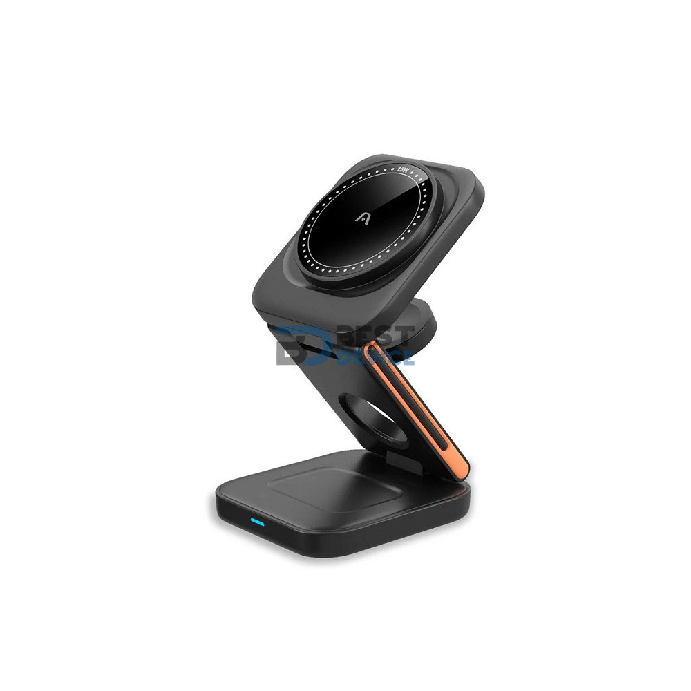 CARGADOR ARGOMTECH ARG-AC-0144BK PLEGABLE 3 EN 1 CARGA RAPIDA