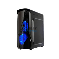 GABINETE AGILER AGI-C010 GAMING NEGRO/LUZ AZUL