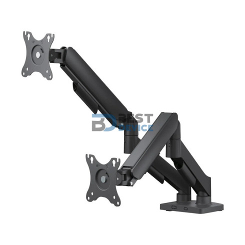 SOPORTE DE ESCRITORIO PARA 2 MONITORES DE 17"-32" ARGOMTECH ARG-BR-1615