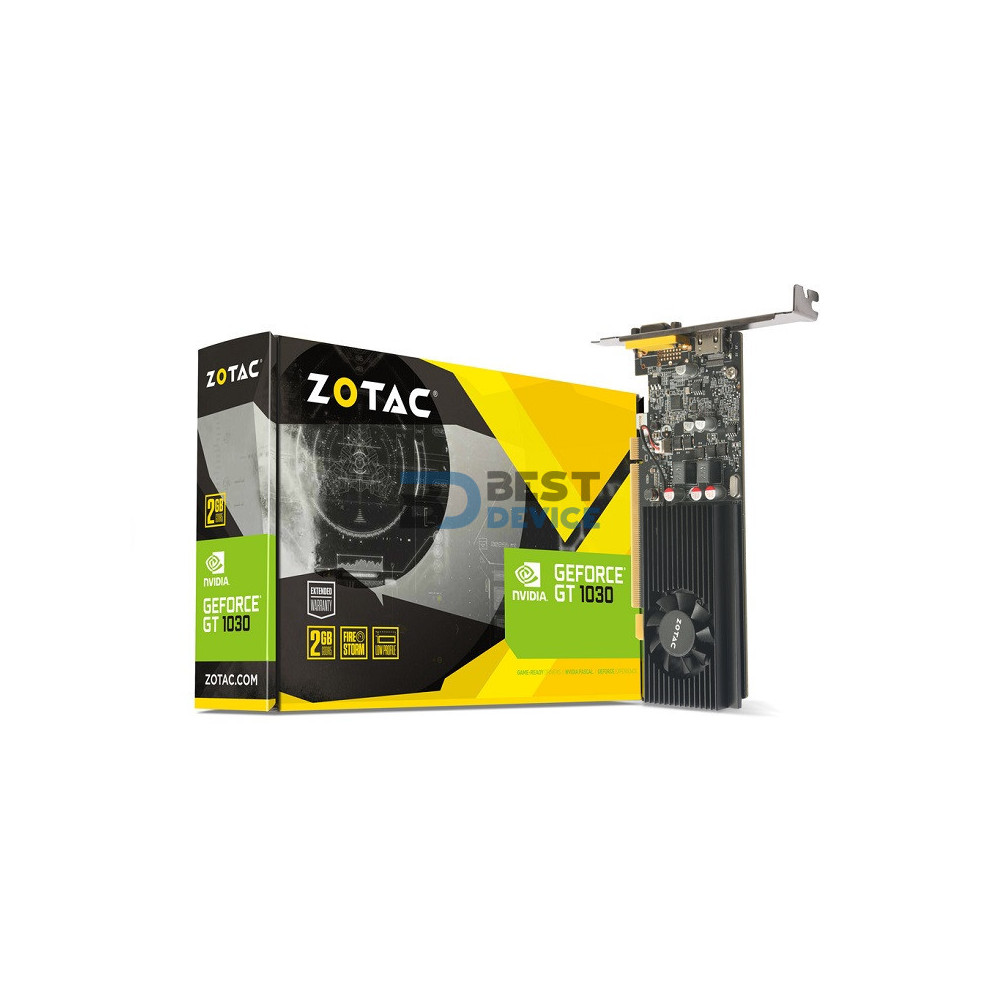 TARJETA GRÁFICA ZOTAC GT1030 2GB/GDDR5/64bit 1227/6008