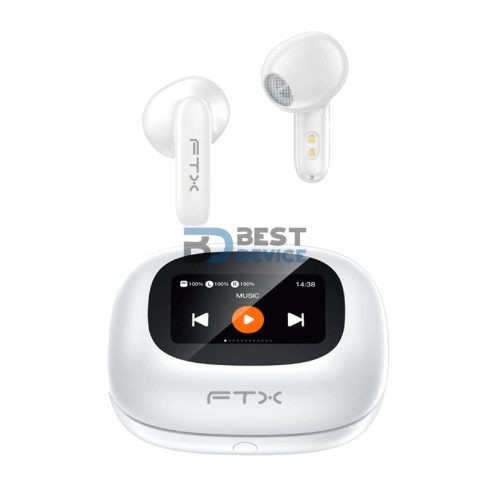 AURICULAR FTX E97L-WH BT/MIC/TOUCH/IPX6/BLANCO C/PANTALLA LED 124719