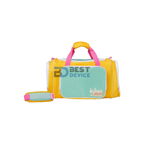 BOLSA TÉRMICA IGLOO 24 LATAS RETRO DUFFEL AMARILLO 60965