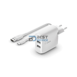 CARGADOR BELKIN DUAL USB+TIPO C WCE001DQ1MWH