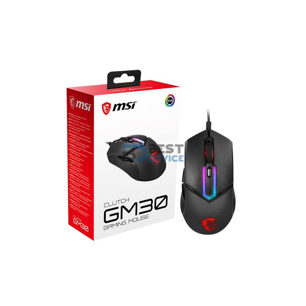 MOUSE GAMER MSI CLUTCH GM30