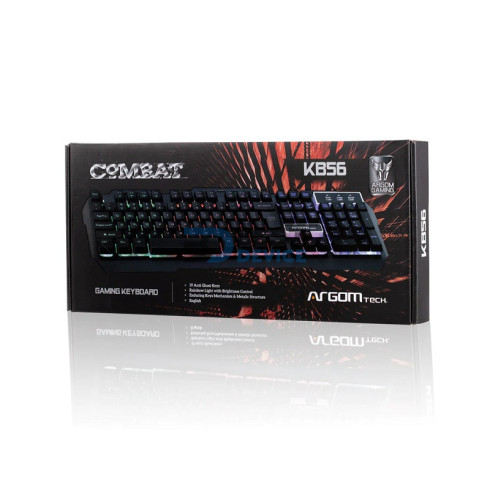 TECLADO GAMER ARGOMTECH ARG-KB-2056BK COMBAT GAMING USB