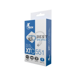 ADAPTADOR XTECH USB C(M)- VGA(H) XTC-551 FHD BLANCO