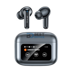 AURICULAR FTX E56L-GY BT/MIC/ANC/TOUCH/IPX6/PLATA C/PANTALLA LED