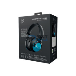 AURICULAR KLIP XTREME HEADSET KNH-750BL HI-FI MIC/ANC/BT/3.5MM/AZUL