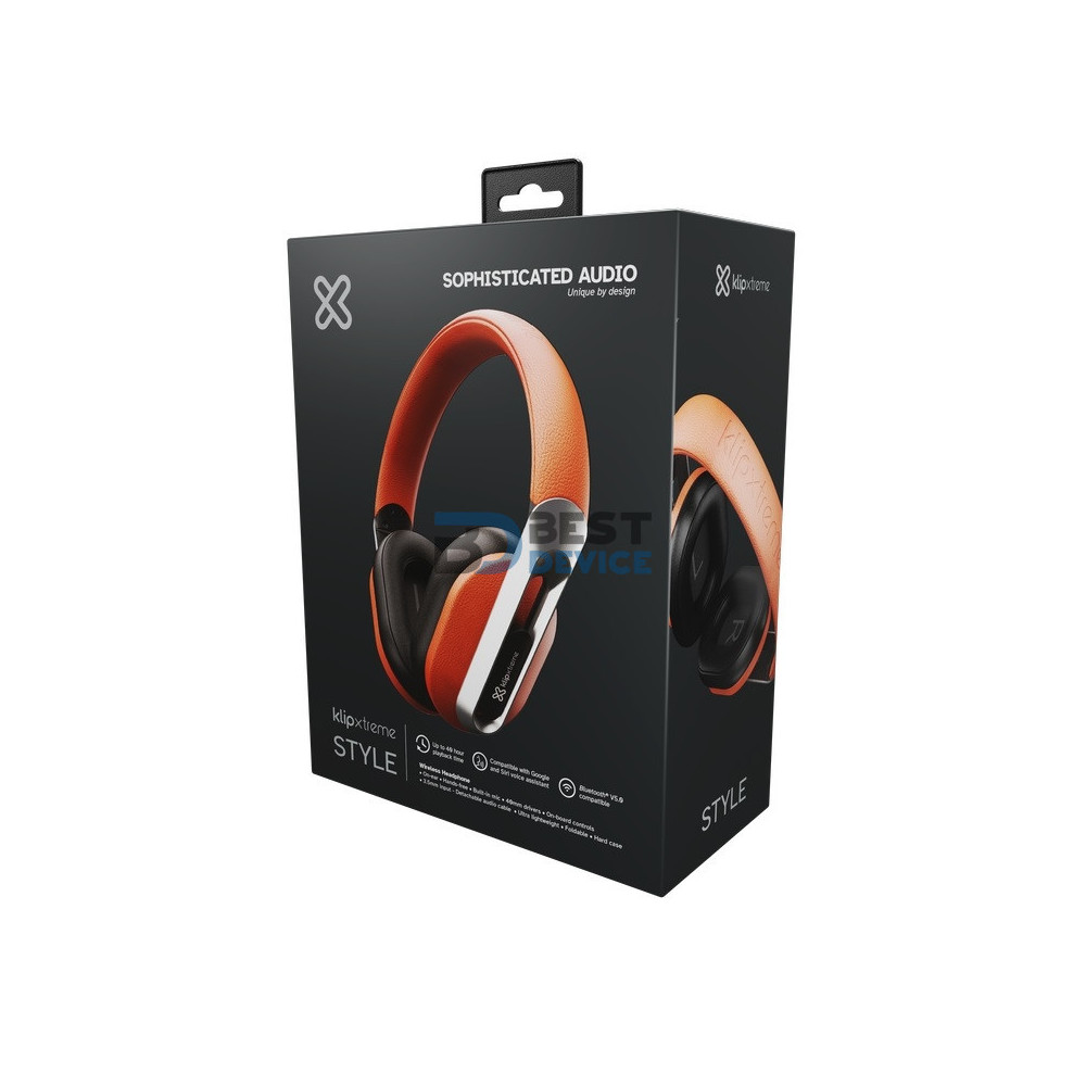 AURICULAR KLIP XTREME HEADSET KWH-750CO STYLE MIC/BT/1 JACK/3.5MM/CORAL