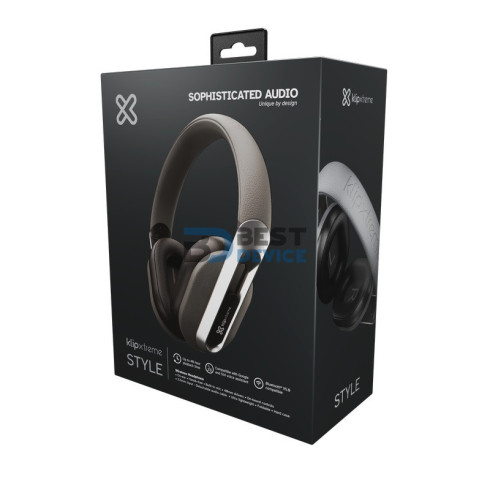 AURICULAR KLIP XTREME HEADSET KWH-750GR STYLE MIC/BT/1 JACK/3.5MM/GRIS