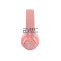 AURICULAR XTECH HEADSET XTH-355 CUTIE KIDS /3.5MM/1JACK/ROSA