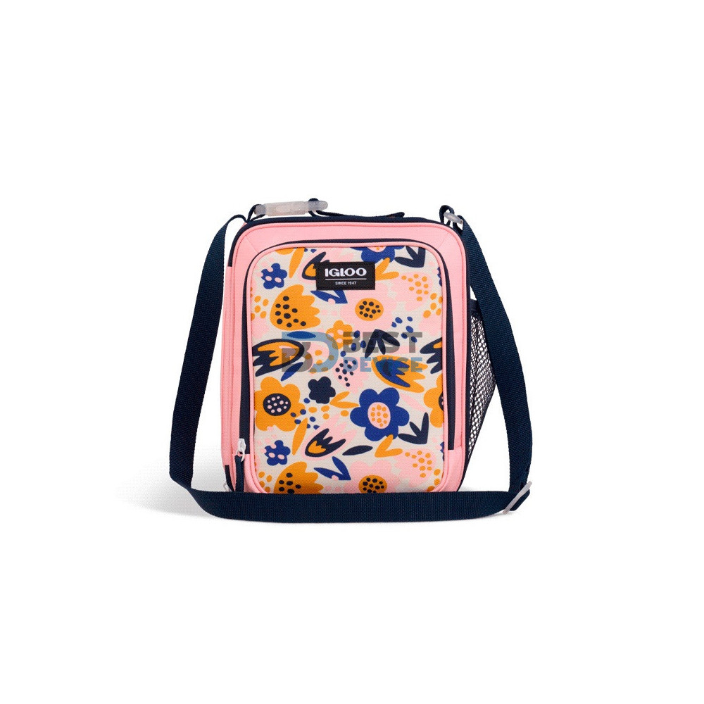 BOLSA TÉRMICA IGLOO 5 LATAS VERTICAL LUNCH FLOREADO 64303
