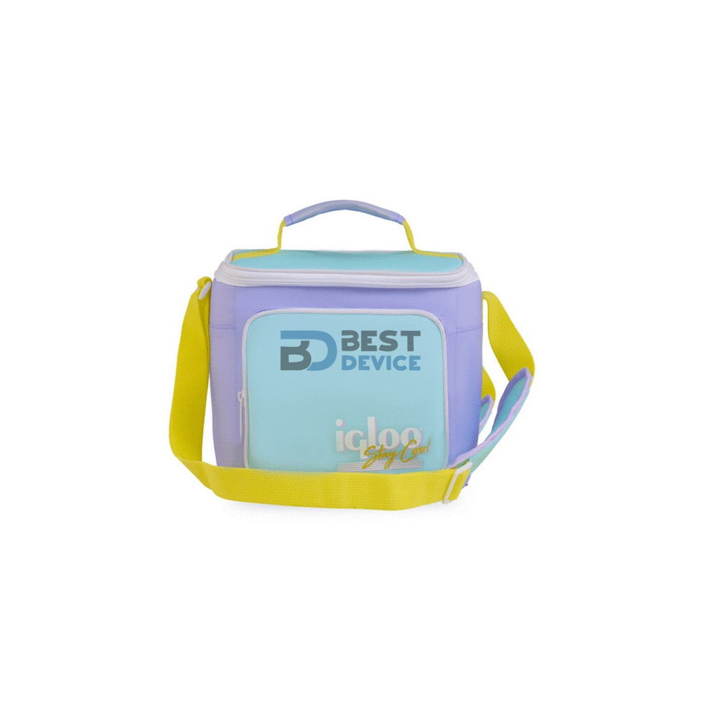 BOLSA TÉRMICA IGLOO 9 LATAS RETRO SQUARE LUNCH LILA 63082