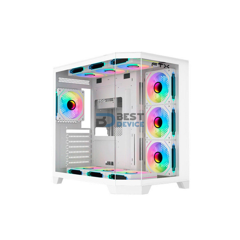 GABINETE GAMER FTX FTX-TANKWH ATX/MATX/MITX BLANCO 121053