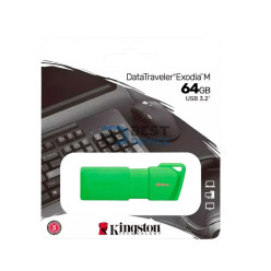 PENDRIVE KINGSTON 64GB KC-U2L64-7LG DATATRAVELER EXODIA M VERDE