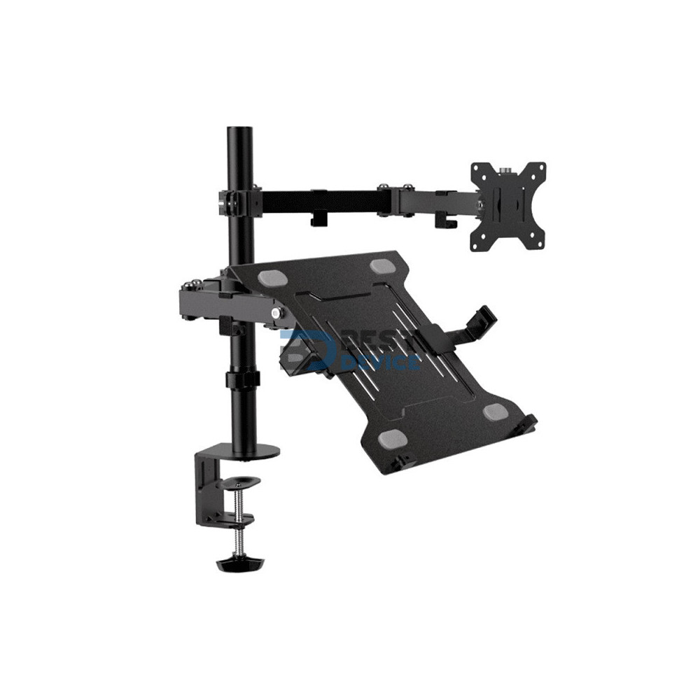 SOPORTE KLIP XTREME PARA 1 MONITOR-1 NOTEBOOK 13"-32"/15.6" KMM-301 8KG/ART/INCL/GIR