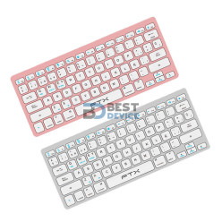 TECLADO BT FTXB1000 ULTRA SLIM ESP/PLATA