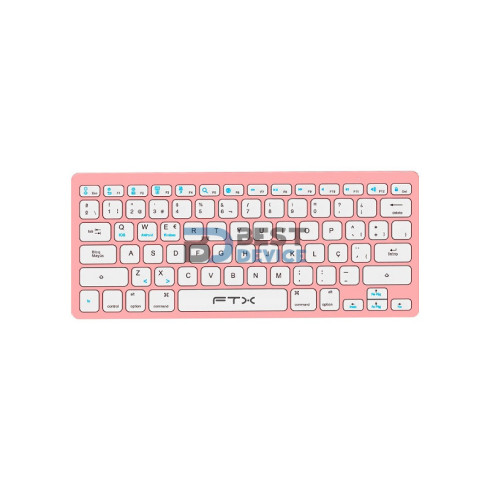 TECLADO BT FTXB1000 ULTRA SLIM POR/ROSA