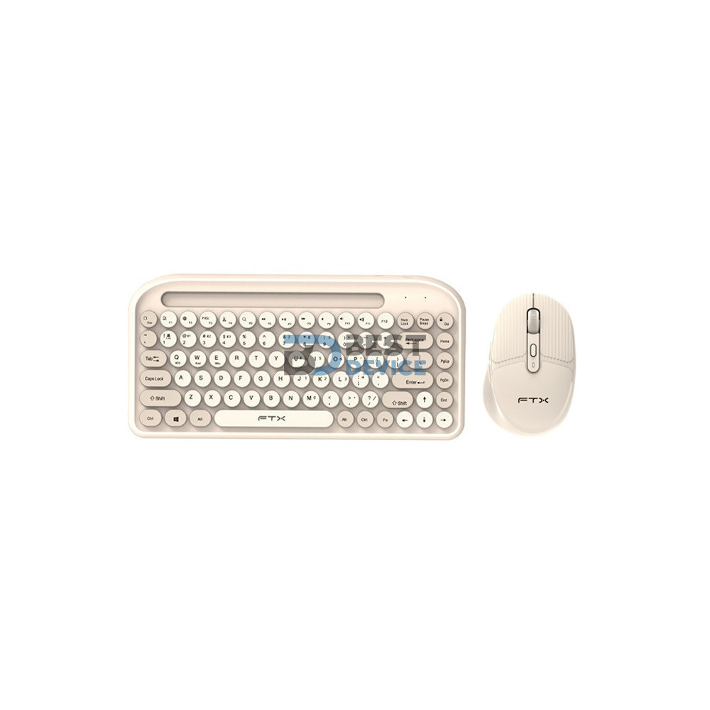 TECLADO+MOUSE WIR/BT FTXGK01 POR/POP/GOLD 106081