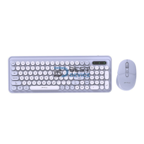 TECLADO+MOUSE WIR/BT FTXGK02 NUM/POR/LILA 106128
