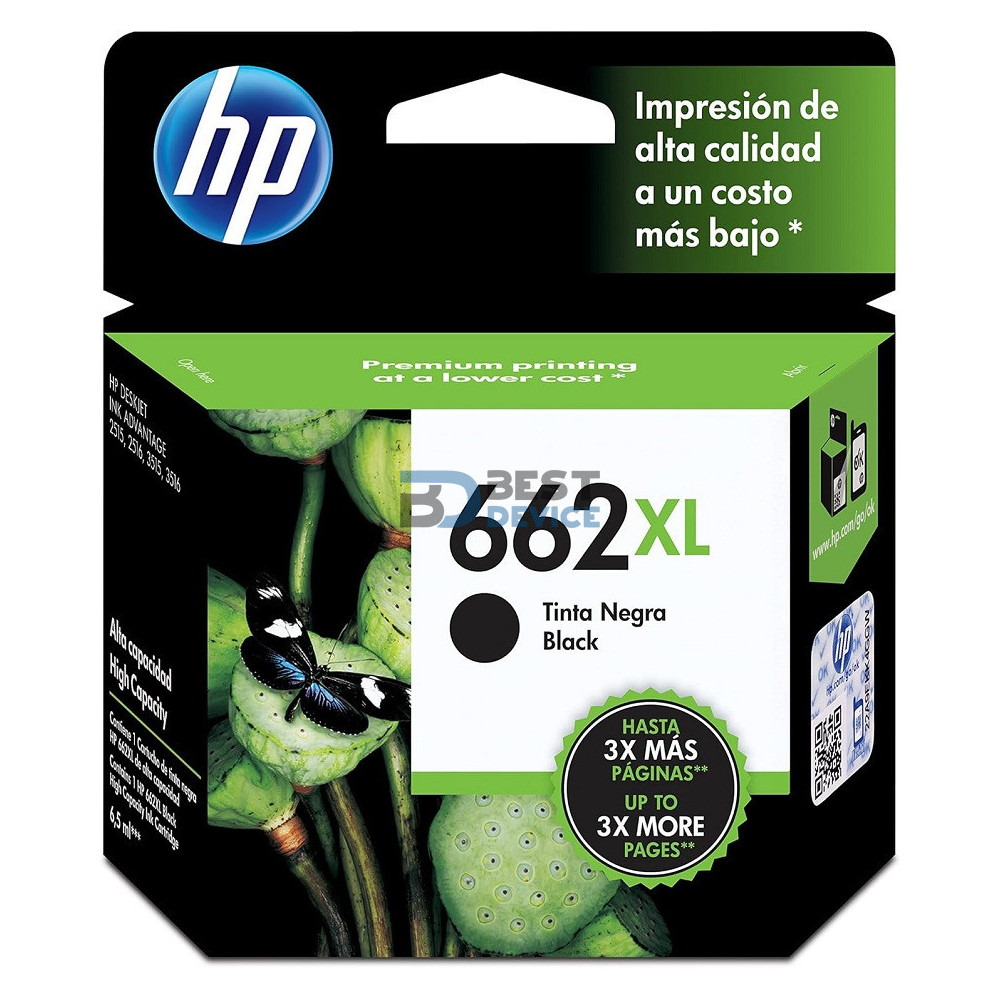 TINTA HP CZ105AL 662XL NEGRA