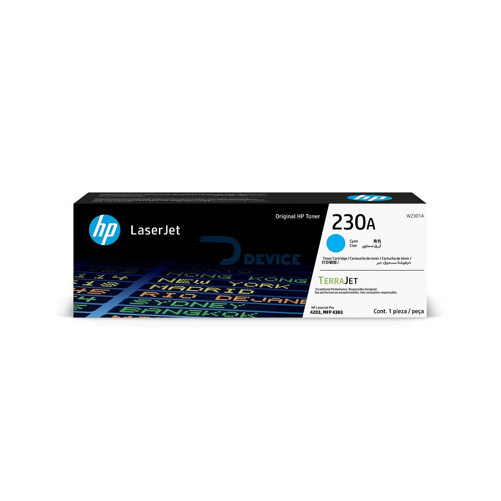 TONER HP 230A CYAN W2301A 4203/MFP 4303