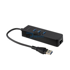 ADAPTADOR SATE A-HUB41 USB 4 PUERTOS RJ45