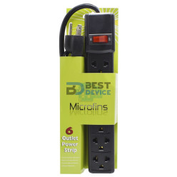 FILTRO DE LINEA MICROFINS 6 TOMAS