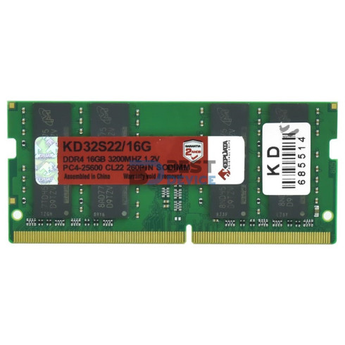 MEMORIA RAM PARA NOTEBOOK DDR4 KEEPDATA 16GB 3200 MHZ
