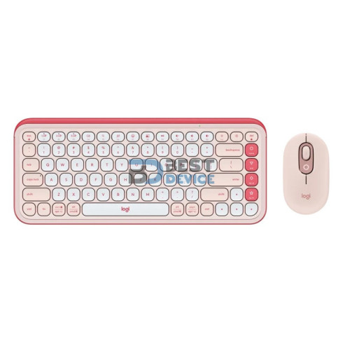 TECLADO LOGITECH 920-013053 POP ICON COMBO WIR ROSA