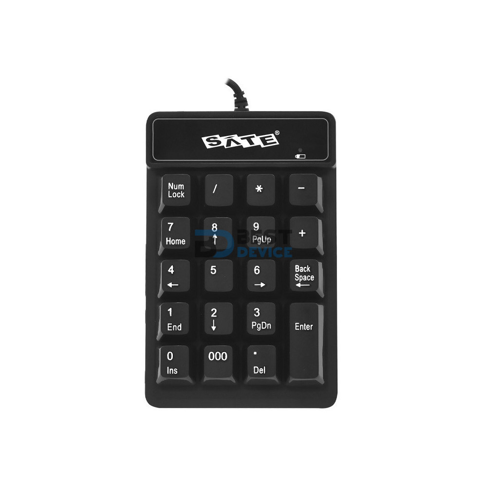 TECLADO NUMERICO SATE AK-187 NEGRO/USB
