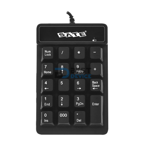 TECLADO NUMERICO SATE AK-187 NEGRO/USB