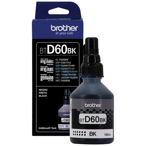 TINTA BROTHER BOTELLA BTD60BK NEGRO