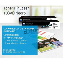 TONER HP W1103AD (1000/1200) NEGRO