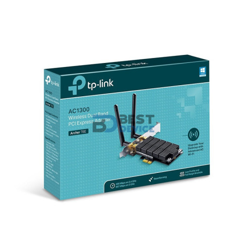 ADAPTADOR PCIe TP-LINK W ARCHER AC1300 T6E 2.4GHz/5GHz